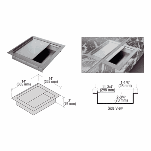CRL DTWL1414 Brushed Stainless Steel 14