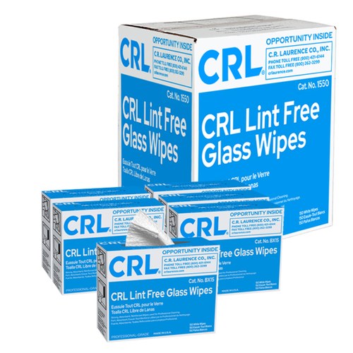 CRL 1550 Lint-Free Glass Cleaning Wipes