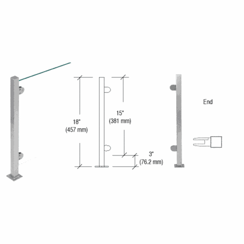 CRL PP48EBS Brushed Stainless 18