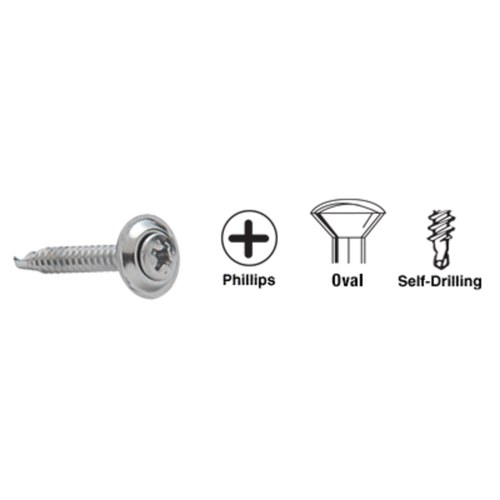 CRL AV11452 Chrome 8 x 1-1/4