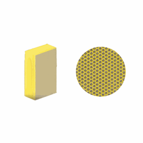 CRL Z2Y40018 3M Flexible Diamond Hand Pad, 400X Grit, Yellow