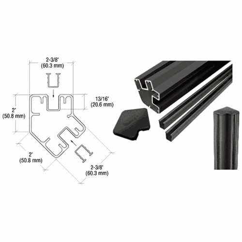 CRL S485KBL Matte Black 48
