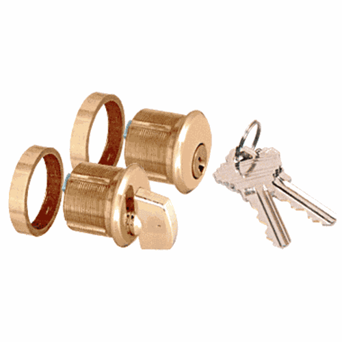 CRL AMR205CTBR Brass AMR Keyed Cylinder with Thumbturn