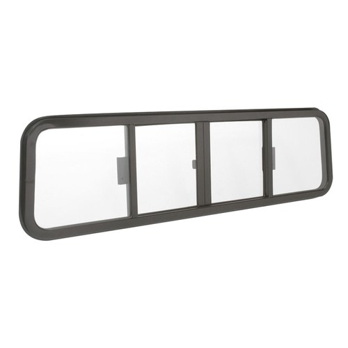 CRL BRW1849 Duo-Vent Four Panel Slider for 1976-1978 Navistar Conventional Cabs