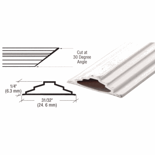 CRL GR202W White PVC Low Profile Step Grid