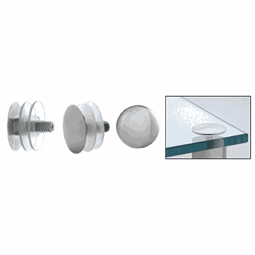 CRL LPC112PS 316 Polished Stainless Low Profile Standoff Cap for 1.5