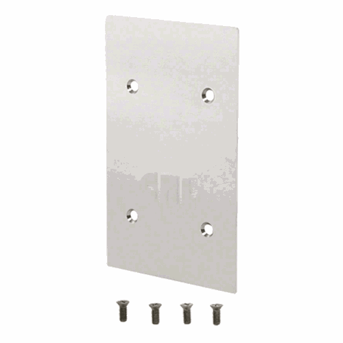CRL 9BL56CSA Satin Anodized End Cap for 9BL56 Square Base Shoe