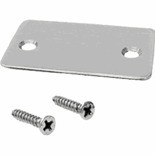 CRL SCECBS Brushed Stainless End Cap with Screws for U-Channel