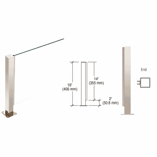 CRL PP41EPS Polished Stainless 16
