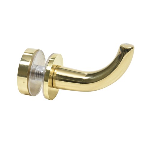 CRL DRH1BR Polished Brass Designer Robe Hook