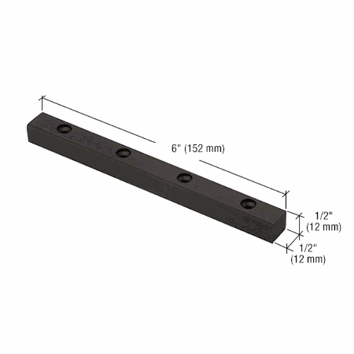 CRL 1NT308DU Bronze Double Door Stop - Header Mounted