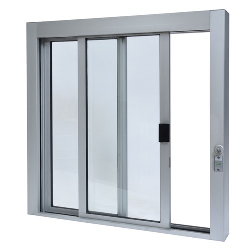 CRL SCDW36360XGA Satin Anodized Self-Closing Deluxe Service Window with Full Bottom Track