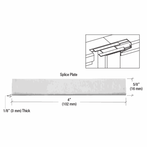 CRL TCP1 Top Cap Splice Plate