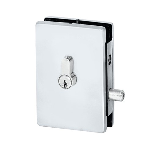 CRL EUR681A Satin Anodized EUR Series Center Patch Lock