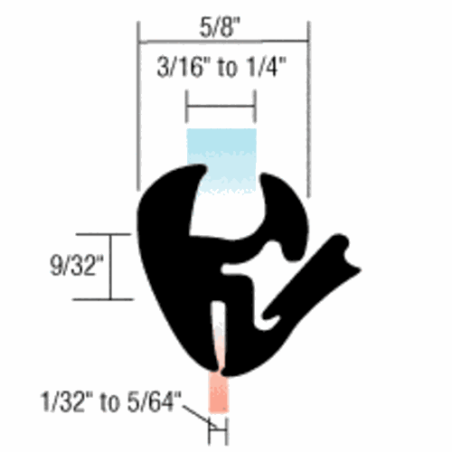 CRL AS990 Universal Self-Sealing Gasket for 1/32