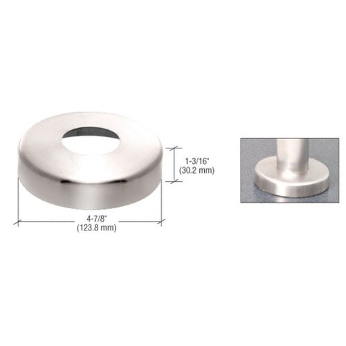 CRL CR12SPCPS Polished Stainless Base Flange Cover for 1-1/4