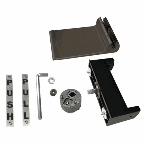 CRL DH16122L Adams Rite Bronze Anodized Push-Pull Paddle Handle - Left Push