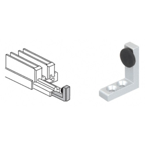 CRL D56A Satin Anodized Single Stop for Sliding Doors