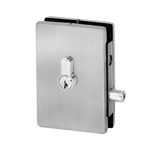 CRL EUR681BS Brushed Stainless EUR Series Center Patch Lock