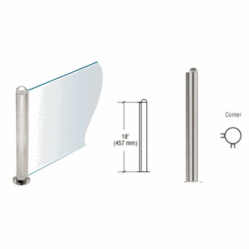 CRL PP09LBS Brushed Stainless 18