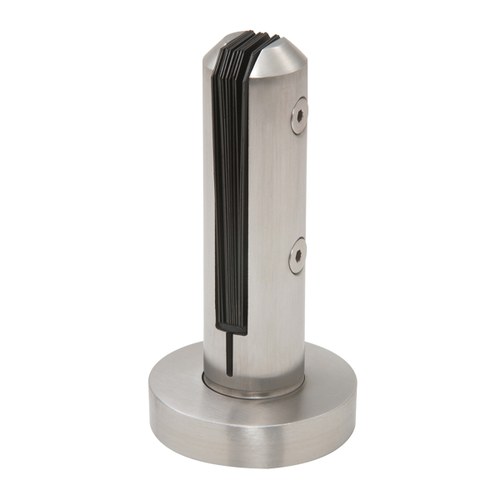 CRL AFWC4SBS Brushed Stainless Low Profile Round Surface Mount Frameless Clamp