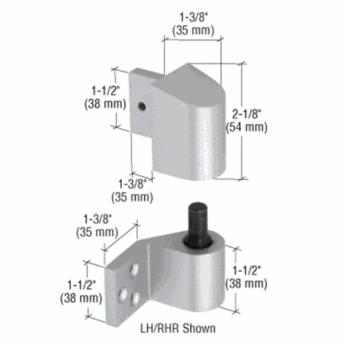 CRL DH02211L Aluminum 3/4