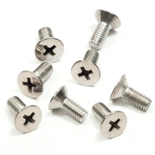 CRL P512PN Polished Nickel 5x12mm Flat Head Phillips Cover Plate Screws