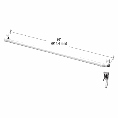 CRL SK4390W White Storm Door Touch Bar Latch Instructions