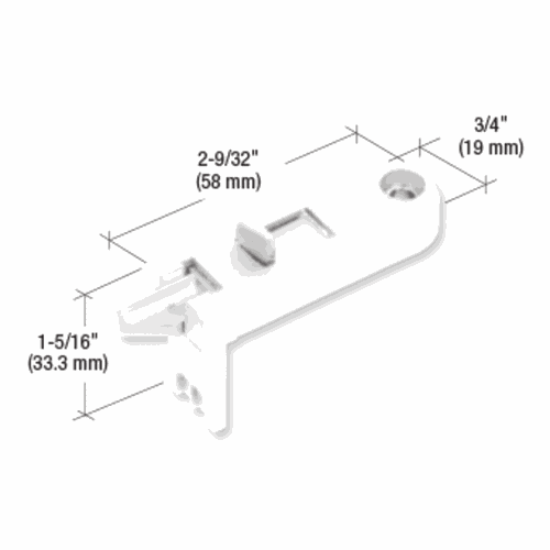CRL F2788 Keller White Tilt Window Latch
