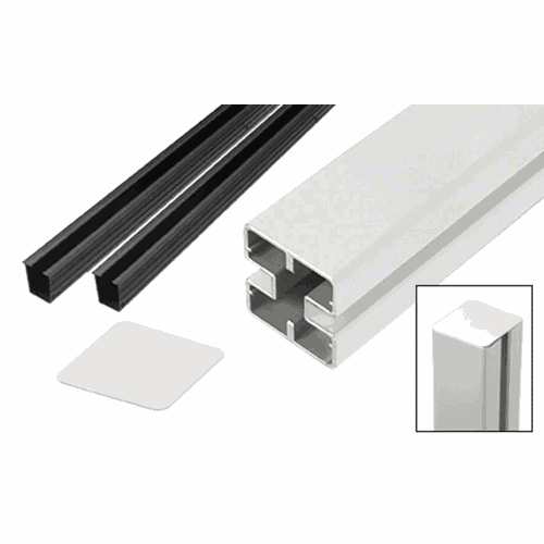 CRL HD60CKW Sky White Heavy-Duty Windscreen Post Kit - 60