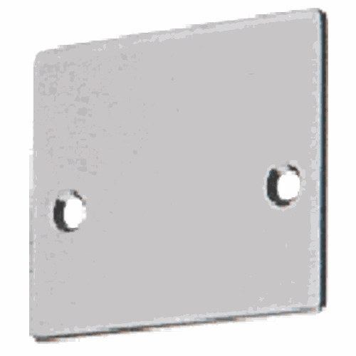 CRL NHECBS Brushed Stainless End Cap with Screws for NH2 Wide U-Channel