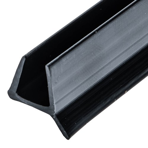 CRL P880WSBL Black Dual Durometer PVC Seal Wipe for 3/8