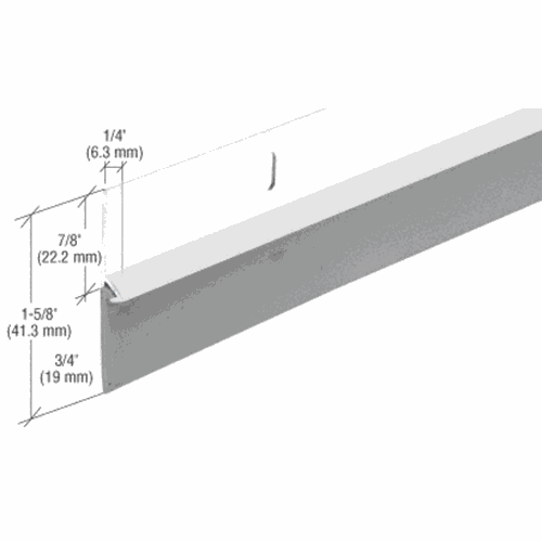 CRL DS37W White Aluminum Door Sweep