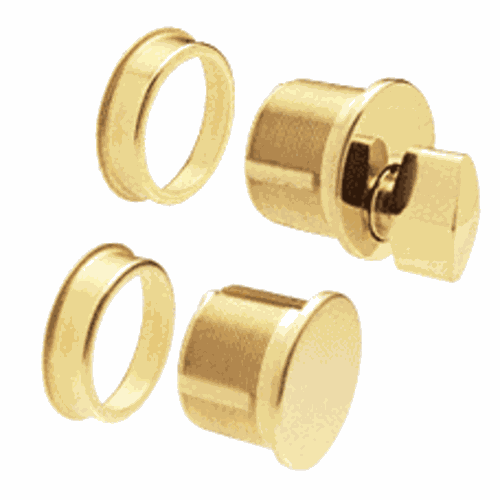 CRL DRA2030PB Polished Brass Thumbturn Dummy Combo