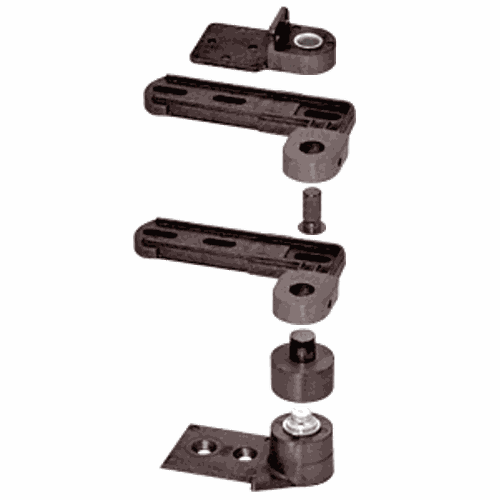 CRL 689313 Dark Bronze Offset Pivot Set for Aluminum Doors
