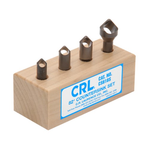 CRL CS618S Weldon 4-Piece Countersink Tool Set