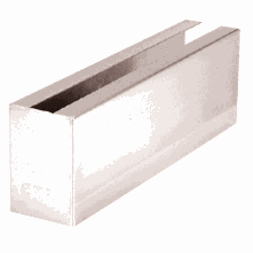CRL B5SWCPS6 316 Polished Stainless End Cladding for B5S Square Base Shoe