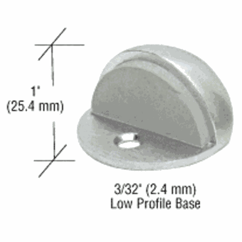 CRL DL2501A Satin Chrome Low Profile 3/32