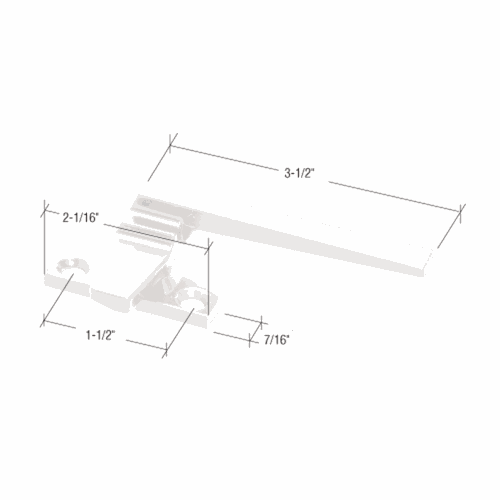 CRL DS2530W White Right-Hand Cam Lock Handle