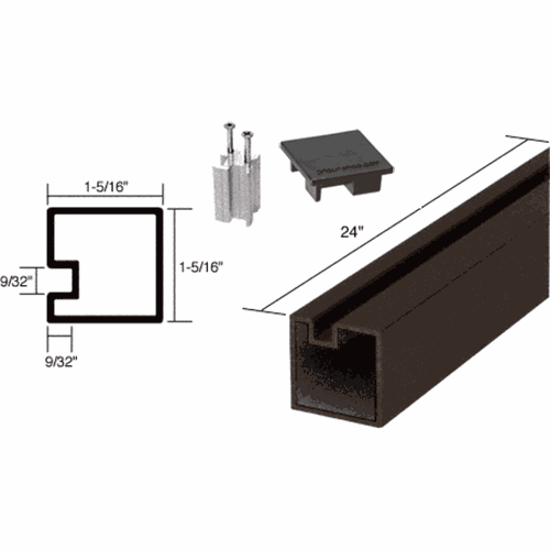 CRL 6407524 Black Bronze Anodized 24