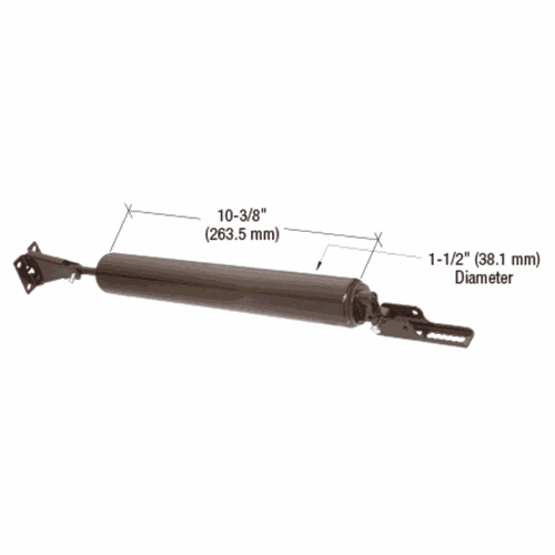 CRL K5174 Chocolate Brown Heavy-Duty Storm Door Pneumatic Closer