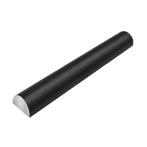 CRL WBMBL Matte Black Half-Round Shower Threshold, 2m