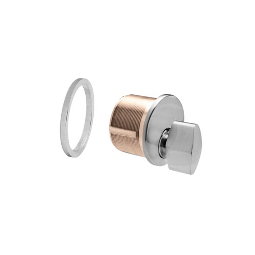 CRL DRA20BS Brushed Stainless Mortise Thumbturn Cylinder