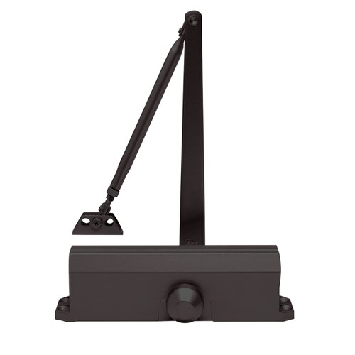 CRL PR42DU Dark Bronze Adjustable Spring Door Closer Size 2-5 Surface Mount