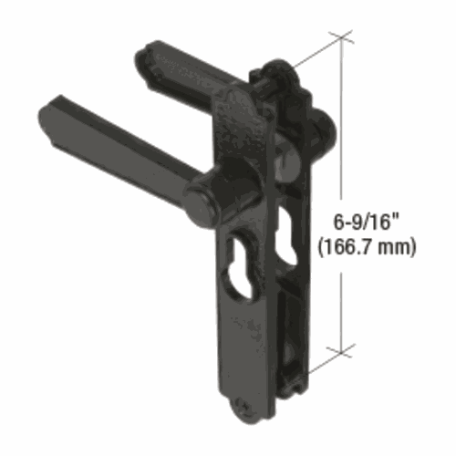 CRL K5063 Black Mortise Lock Levers for Academy Security Doors