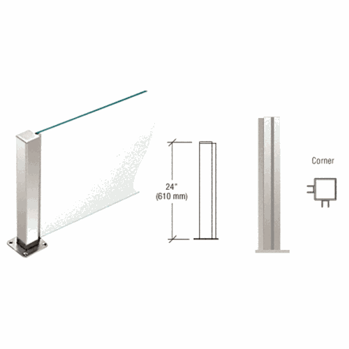 CRL PP4324LPS Polished Stainless 24