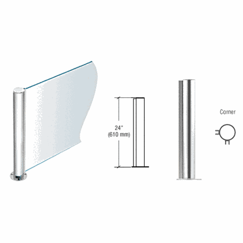 CRL PP0824LPS Polished Stainless 24
