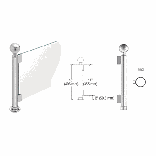 CRL PP04EPS Polished Stainless 16