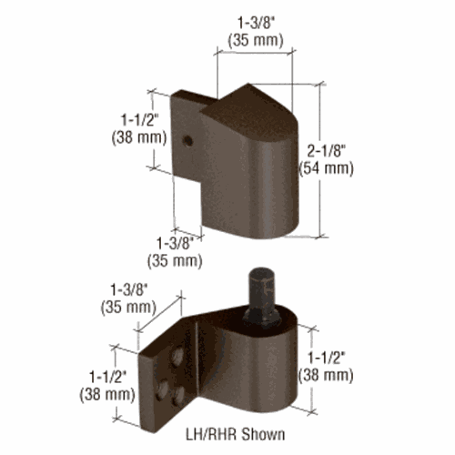 CRL DH02222L Dark Bronze 3/4