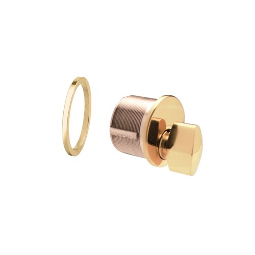 CRL DRA20PB Polished Brass Mortise Thumbturn Cylinder